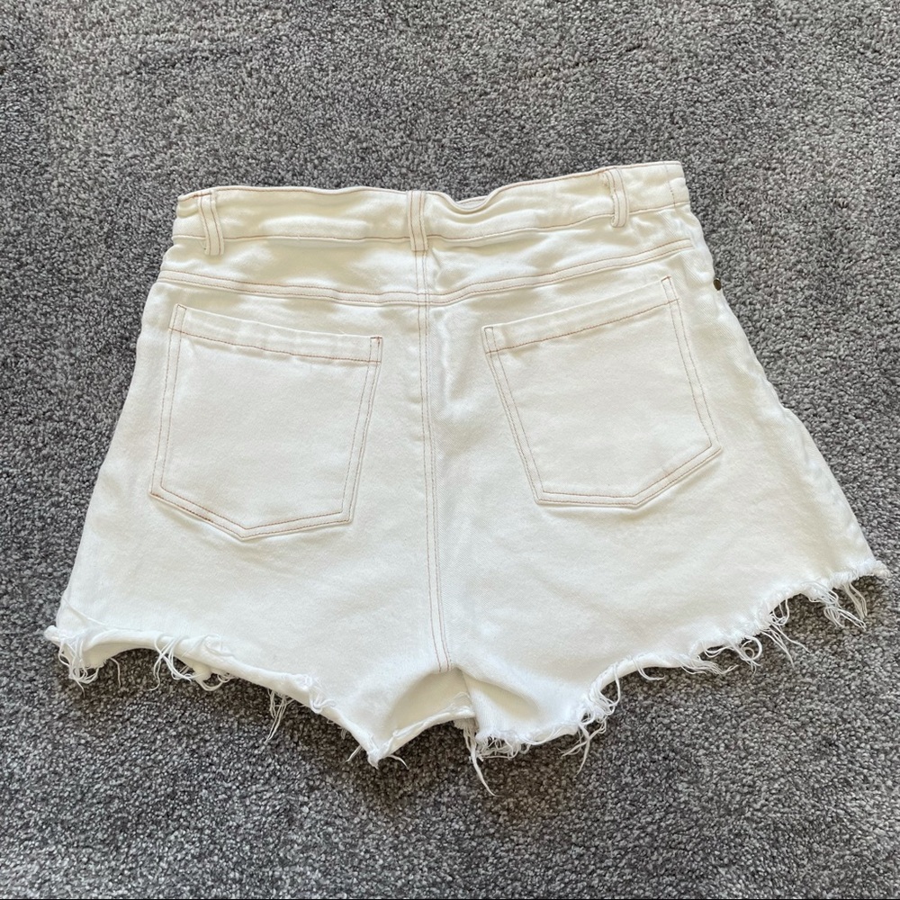 Verge Girl New Rhythm Denim Shorts White - Picture 3 of 4